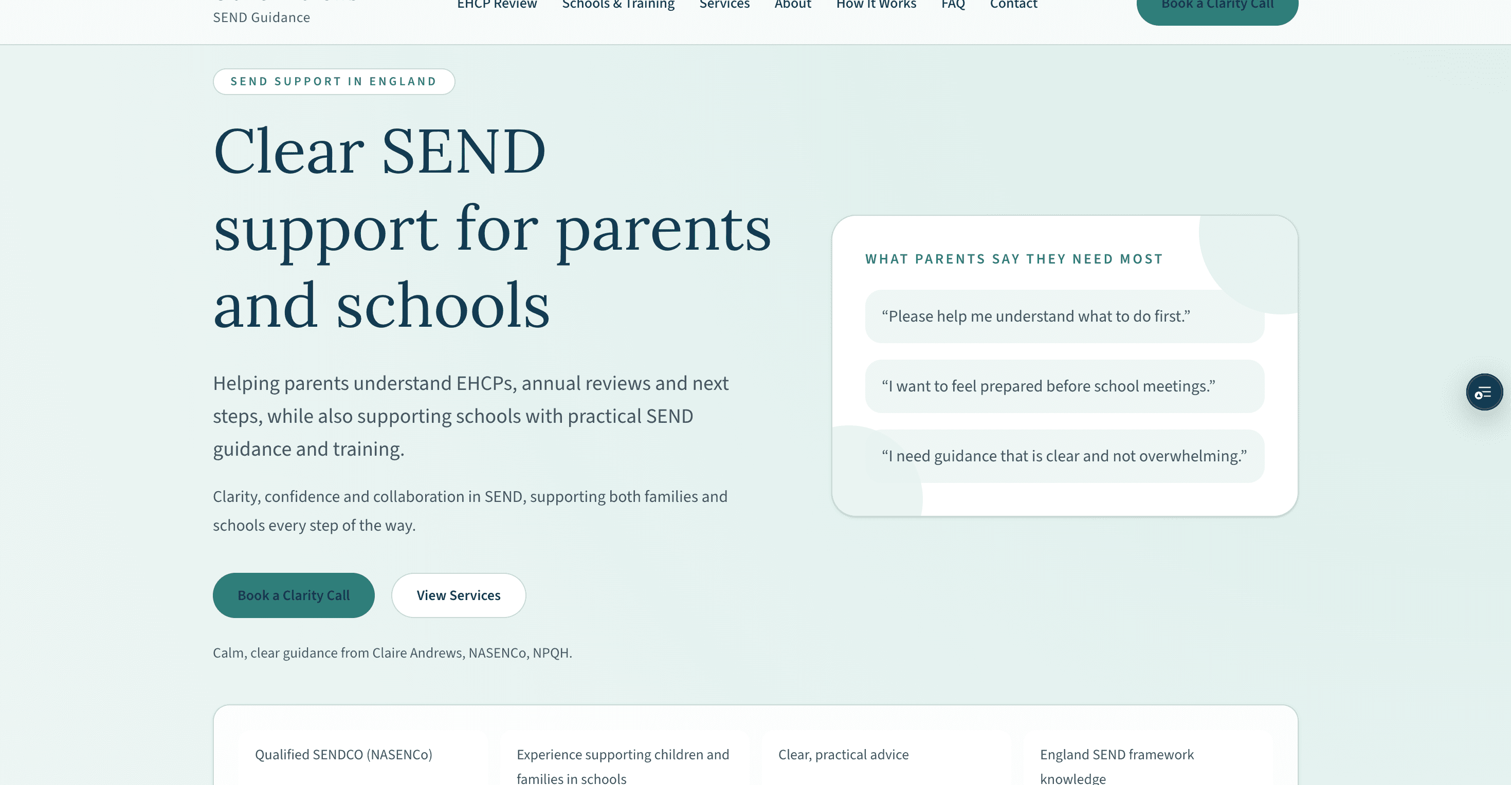 Send Guidance website screenshot